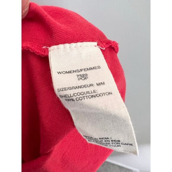 NWT Woolrich Women's The Wooly Scoop Logo Long Sleeve Tee Red Size M - Picture 8 of 8